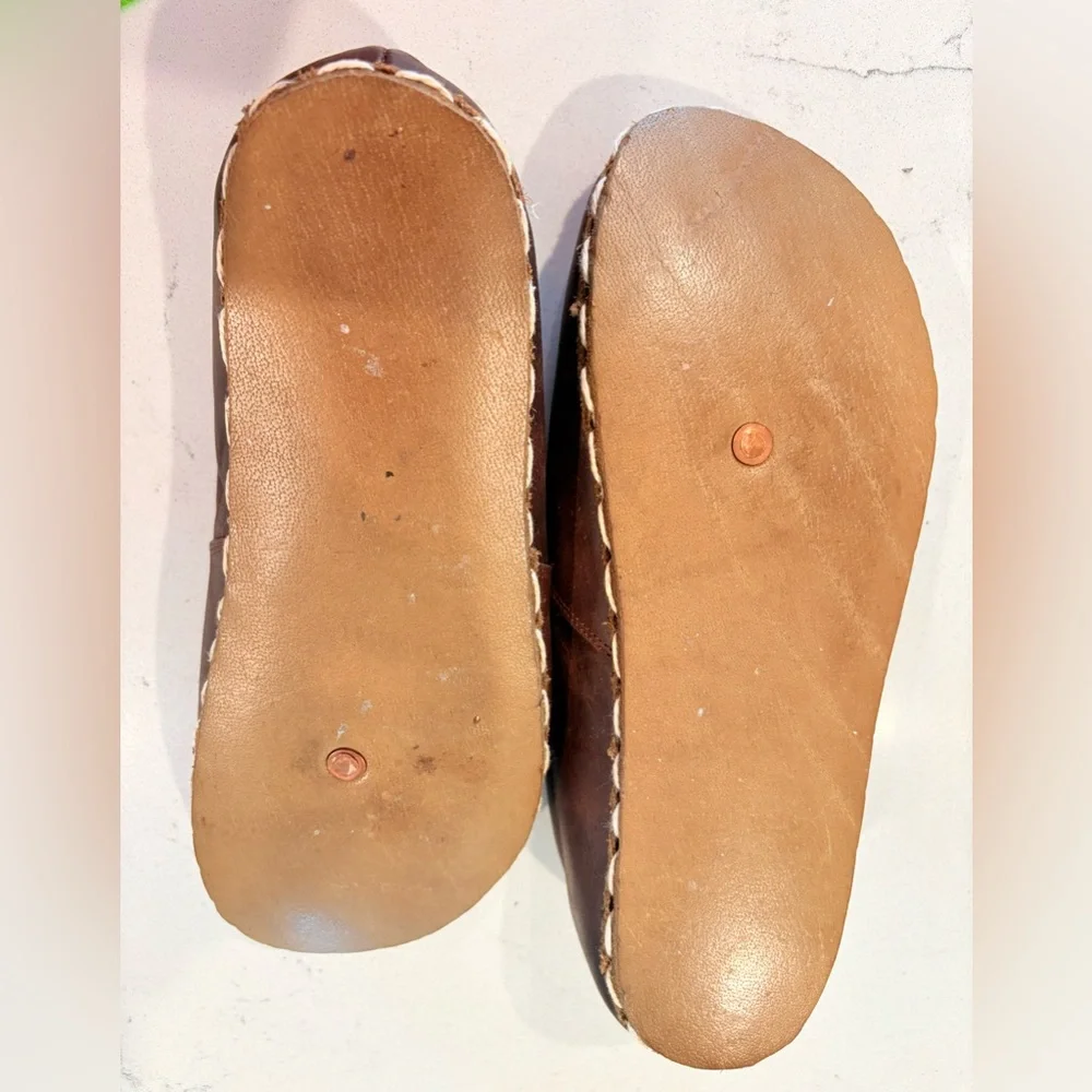 Handcrafted Leather Earthing Harmony Unisex Shoes European 41 Good Condition - Picture 5 of 10